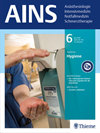 ANASTHESIOLOGIE INTENSIVMEDIZIN NOTFALLMEDIZIN SCHMERZTHERAPIE雜志封面